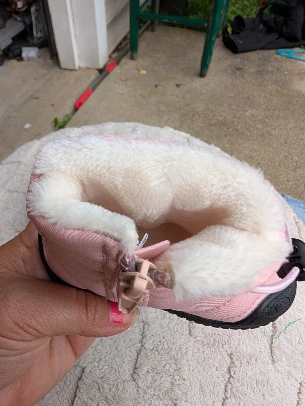 Baby Girl Pink NWOT Snow Winter Booties Fir Lined Size 4